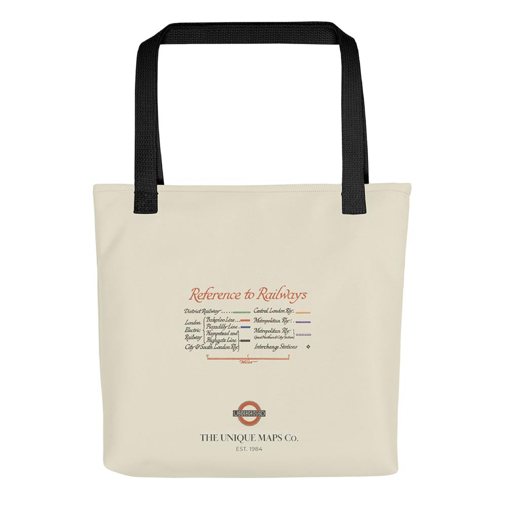 Rare Old London Underground Tube Map, 1928 - Covent Garden, Piccadilly Circus, Central & District Line