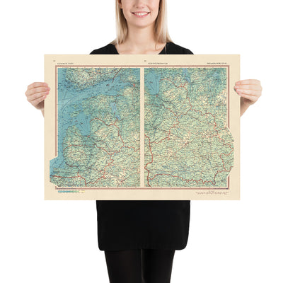 Ancienne carte des États baltes et de la Biélorussie, 1967 : Riga, Minsk, Vilnius, Golfe de Riga, lagune de Courlande 