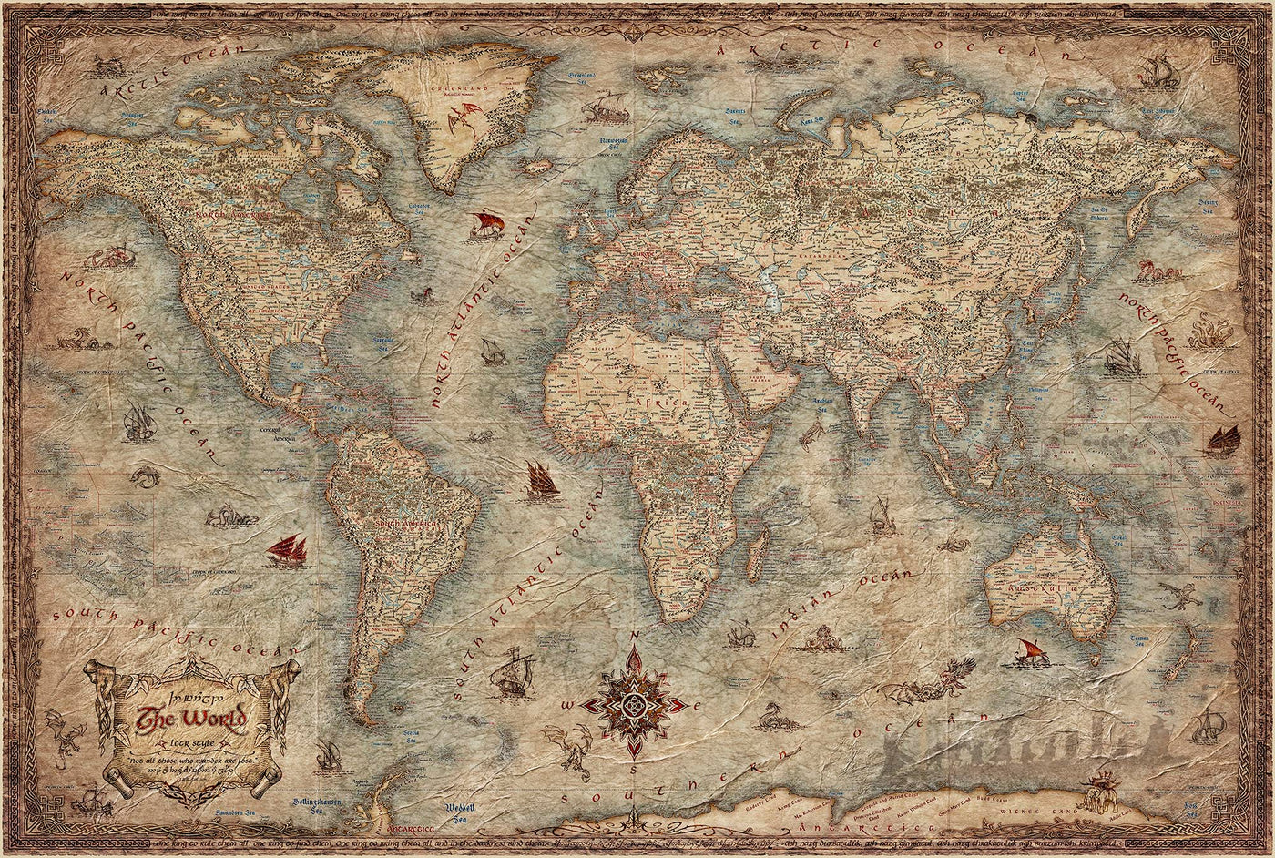 The 'blue' version of the map