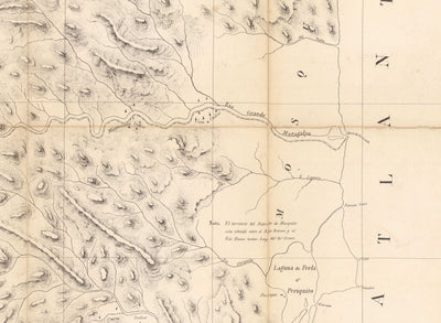Old Map of Nicaragua in 1863 by Sonnestern - Managua, Leon, Chinandega, Esteli, Lake Nicaragua