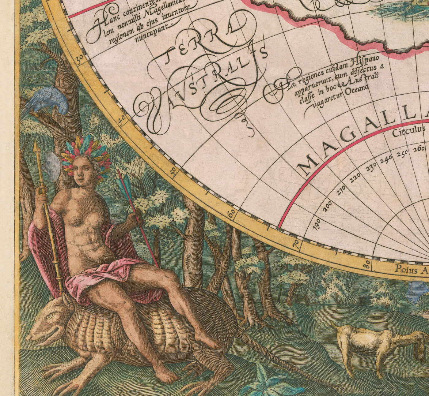 Mappa del Mondo Antico, 1596, Mappa Atlante di Johannes Baptista Vrients 