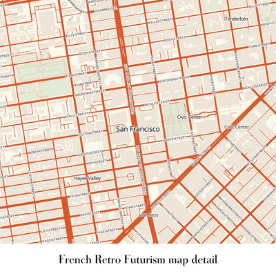 Personalisierte moderne Karte - Erstellen Sie Ihre eigene Stadt- und Straßenkarte 