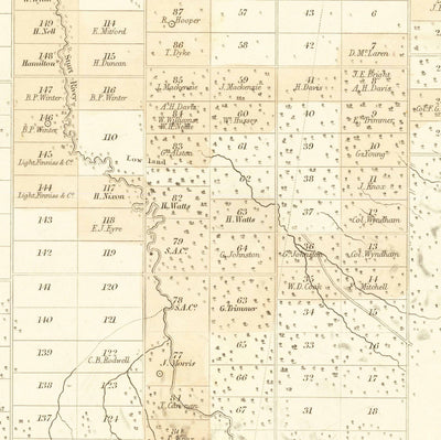 Ancienne carte d'Adélaïde, Australie du Sud, par John Arrowsmith, 1839 - Brighton, Port, Norwood, Glenelg Beach