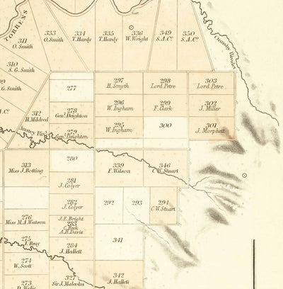Ancienne carte d'Adélaïde, Australie du Sud, par John Arrowsmith, 1839 - Brighton, Port, Norwood, Glenelg Beach