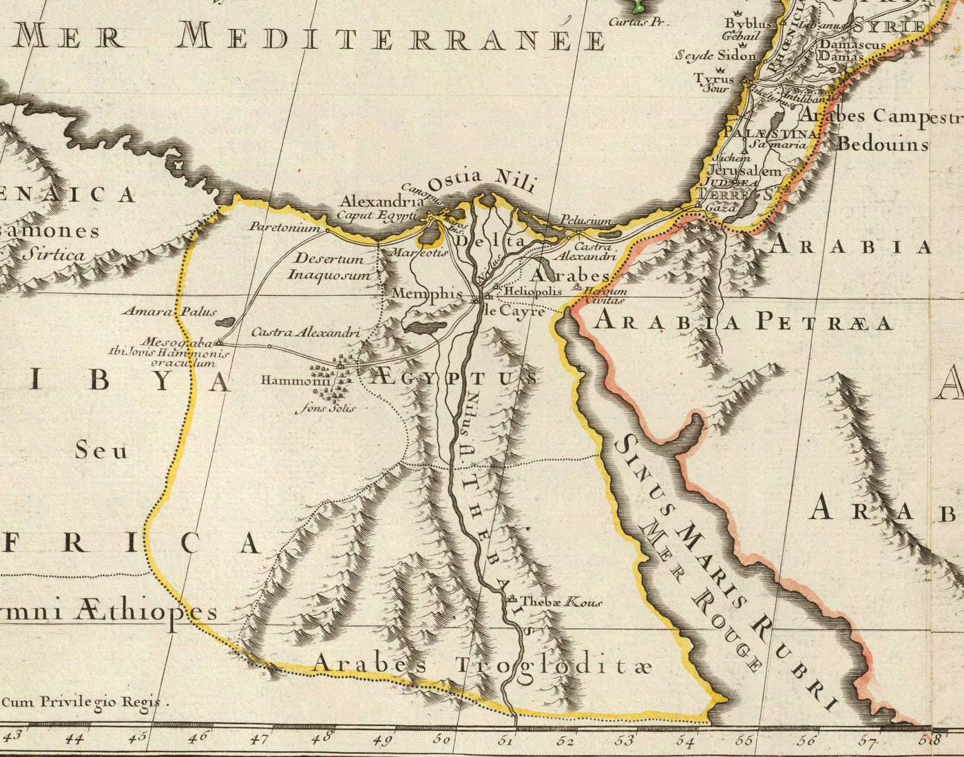 Alte Karte des Reiches von Alexander dem Großen, 1731 - 336-323 v. Chr., Ägypten, Türkei, Naher Osten, Persien, Afghanistan 