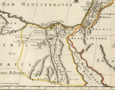Alte Karte des Reiches von Alexander dem Großen, 1731 - 336-323 v. Chr., Ägypten, Türkei, Naher Osten, Persien, Afghanistan 