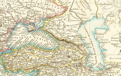 Old Map of the Ancient World by Arrowsmith, 1822 - Medieval Europe, Middle East, Africa - Orbis Veteribus Notus