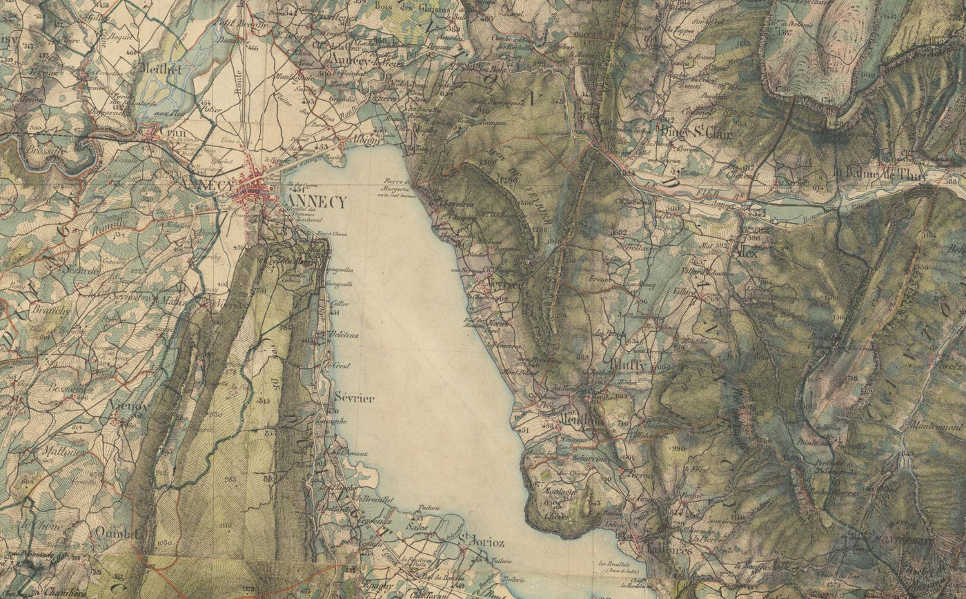 Custom Old Map of France - Make Your Own 1800s French General Chart (Carte de l'état-major)