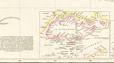 Old Map of Malay Archipelago & East Indies by Arrowsmith, 1859 - Southeast Asia, Philippines, Islands, Straits, Singapore