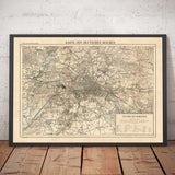 Mappa Antica Personalizzata della Germania - Crea il Tuo Grafico di Rilevamento degli Anni 1800 (Reichsamt für Landesaufnahme) 