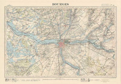 Custom Old Map of France - Make Your Own 1800s French General Chart (Carte de l'état-major)