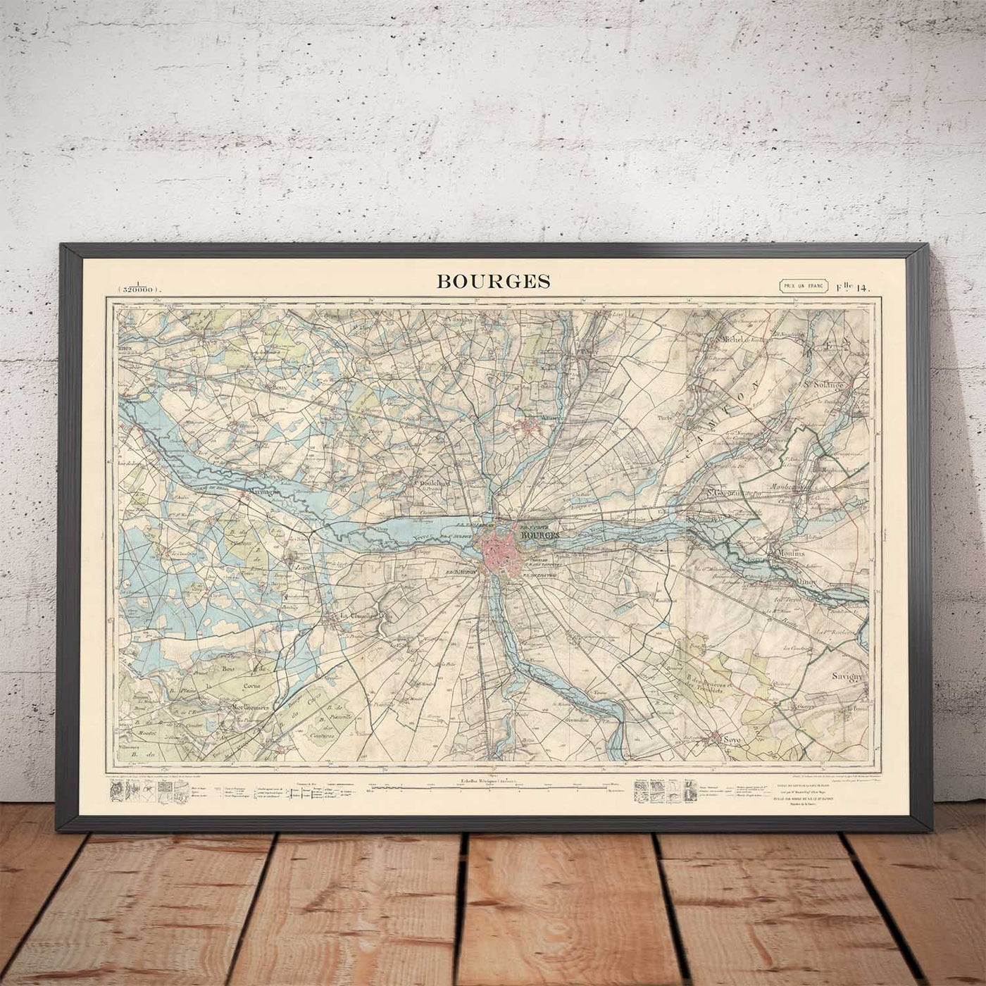 Custom Old Map of France - Make Your Own 1800s French General Chart (Carte de l'état-major)