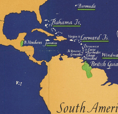 Vieux-Britanniques Commonwealth of Nations World Carte, 1942 - Empire britannique, Royaume-Uni, Canada, Australie, Dominions, Inde, Afrique