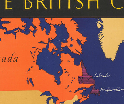 Vieux-Britanniques Commonwealth of Nations World Carte, 1942 - Empire britannique, Royaume-Uni, Canada, Australie, Dominions, Inde, Afrique
