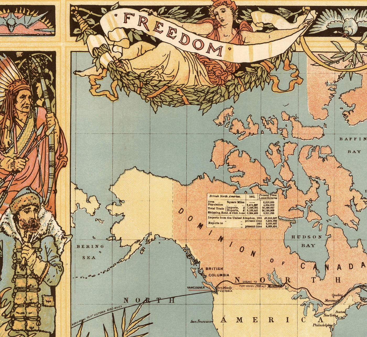 Old British Empire World Map, 1886 - Queen Victoria Jubilee Wall Chart by the "Graphic"