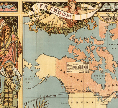 Old British Empire World Map, 1886 - Queen Victoria Jubilee Wall Chart by the "Graphic"
