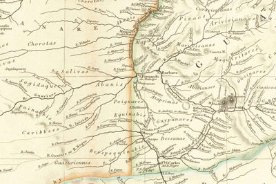 Old Map of Colombia, 1834 by Arrowsmith - Gran Colombia, Venezuela, Ecuador, Peru, Caribbean, Panama