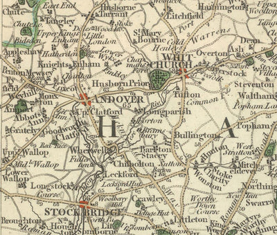 Alte Karte von Hampshire & Isle of Wight im Jahr 1794 von John Cary - Portsmouth, Southampton, Chichester, Havant 