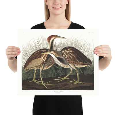 The model holds the 16x20in (40x50cm) art print