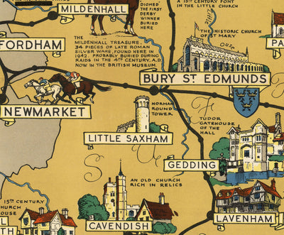 Ancienne carte d'Essex, Suffolk, Hertfordshire, 1948 - Tableau de chemin de fer britannique - Colchester, Southend, St Albans