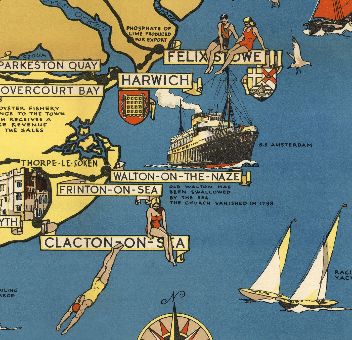 Ancienne carte d'Essex, Suffolk, Hertfordshire, 1948 - Tableau de chemin de fer britannique - Colchester, Southend, St Albans