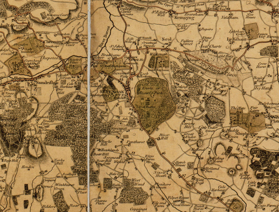 Grande Mappa Antica di Londra - 1746, 1788, 1830 o 1862. Grande mappa personalizzata fino a 4 metri (13 piedi) 