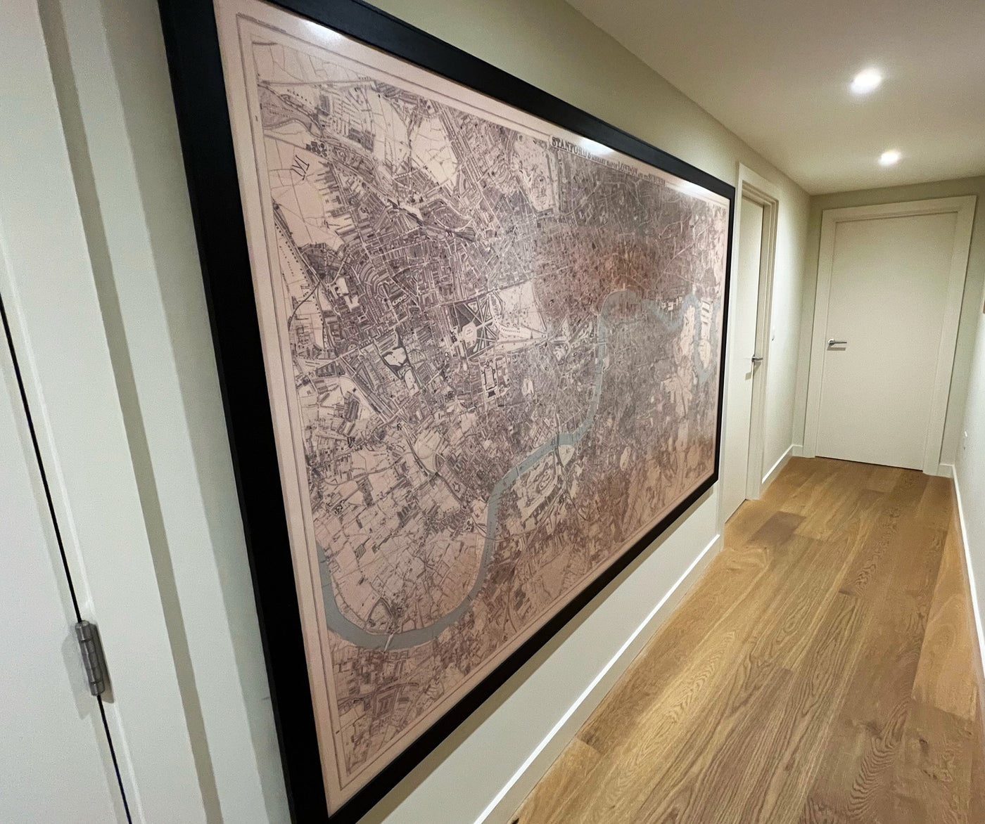 Big Old Map of London by Edward Stanford (1862, 1891) - Monochrome, Blue Thames or Handcoloured