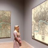 Big Old Map of London by C&J Greenwood, 1830 - Monochrome With Unique Blue Thames