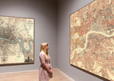 Riesige alte Armutskarte von London von Charles Booth, 1888-9 