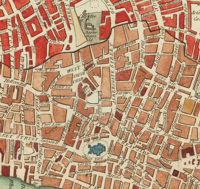 Mapa antiguo raro de Londres por Hogg, 1784 - Westminster, Ciudad de Londres, Soho, Holborn, Covent Garden 