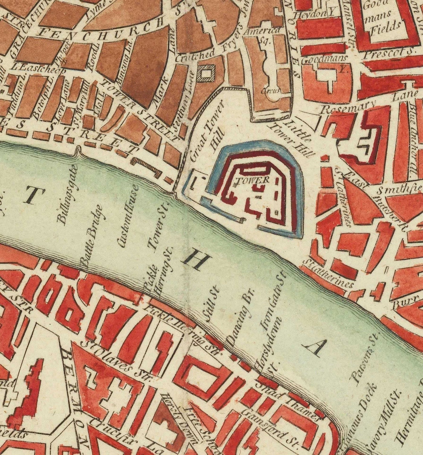 Mapa antiguo raro de Londres por Hogg, 1784 - Westminster, Ciudad de Londres, Soho, Holborn, Covent Garden 