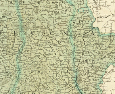 Old Map of Poland by John Cary, 1799 - Partitions of Polish-Lithuanian Commonwealth - Austria, Russia, Prussia