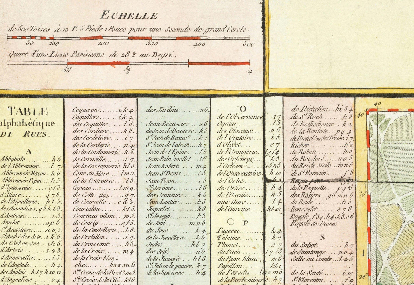 Old Map of Paris, France by Delamarche in 1797 - Louvre, Notre Dame, Sainte-Chapelle, Seine, Revolution, Invalides