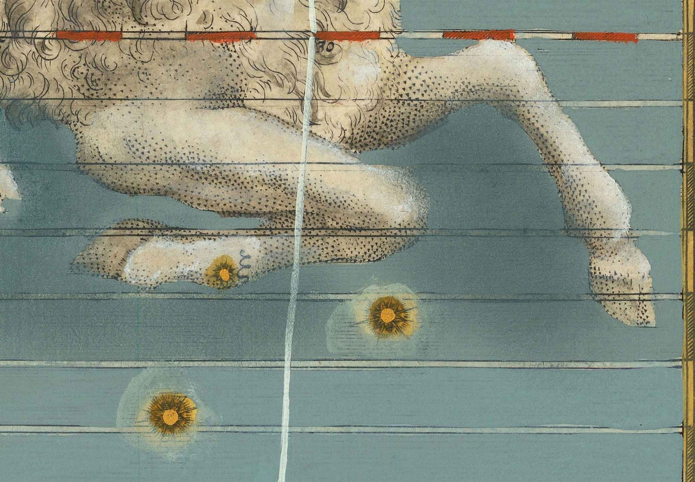 Old Star Map of Aries, 1603 par Johann Bayer - Zodiac Astrology Chart & Horoscope Sign