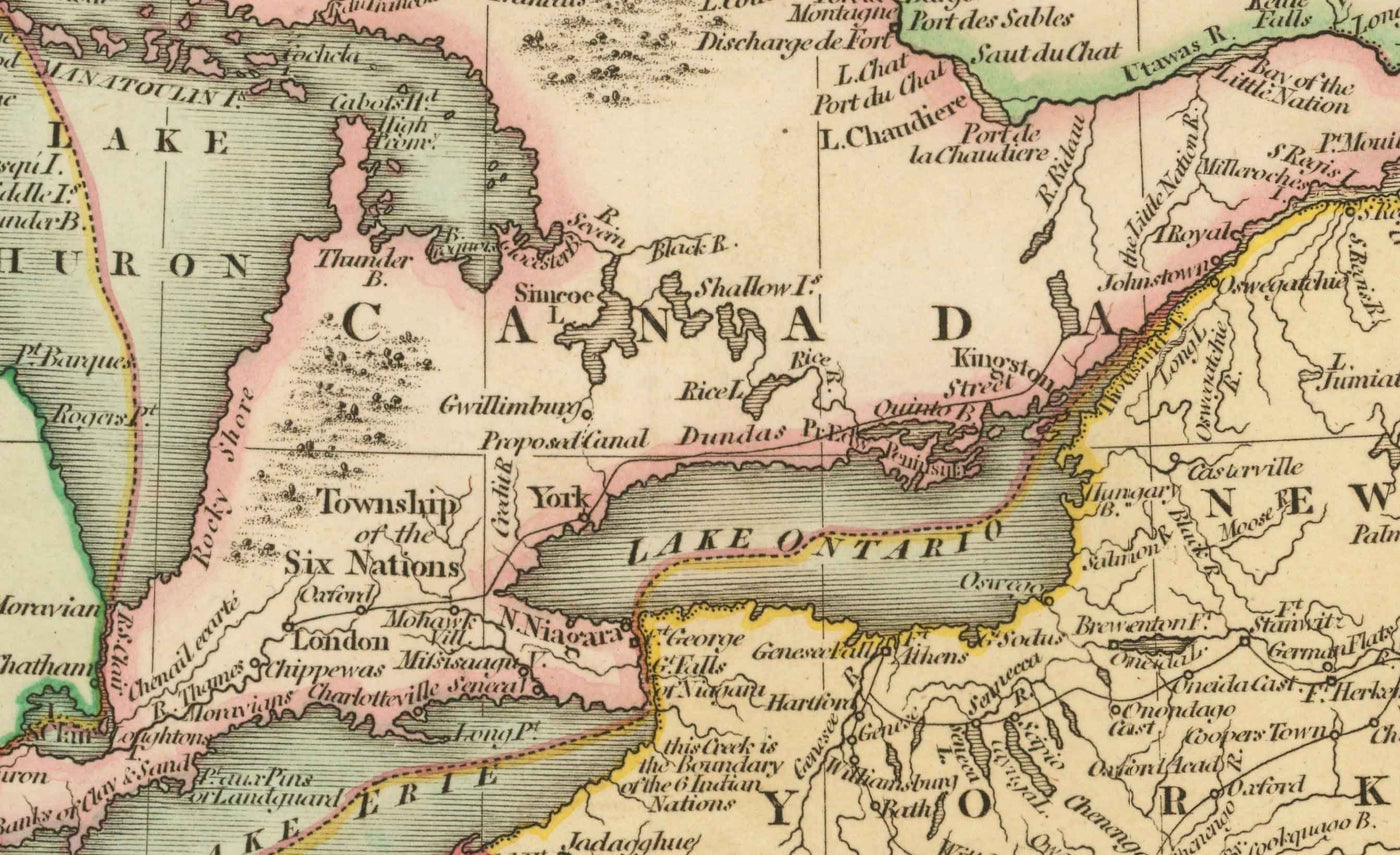 Antiguo mapa de EE.UU., 1806 por John Cary - Primeros Federalistas de EE.UU. - Gran Georgia, Territorios del Oeste, Estados de la Costa Este