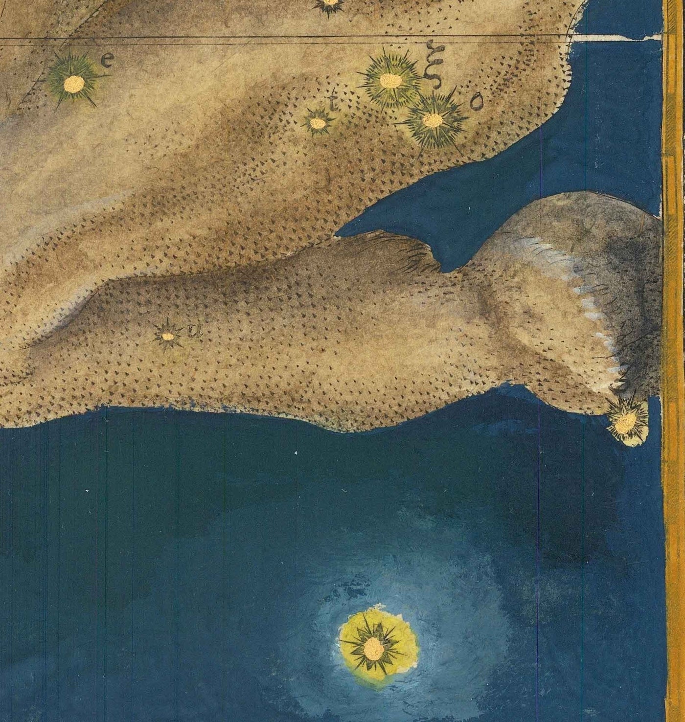 Old Star Map of Taurus, 1603 by Johann Bayer - Zodiac Astrology Chart - The Bull Horoscope Sign