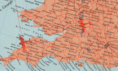 Deutsche Weltkrieg 2 Karte, 1940 - Alte WW2 Militärkarte der Nordsee - Britische Marine Schiffe, Minenfelder, Frontlinien 
