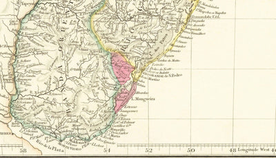 Alte Karte von Brasilien, 1832 von Arrowsmith - Koloniales Südamerika - Königreich Portugal, Kaiser Pedro II, Amazonasfluss 