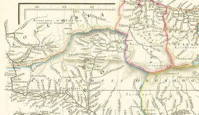 Alte Karte von Brasilien, 1832 von Arrowsmith - Koloniales Südamerika - Königreich Portugal, Kaiser Pedro II, Amazonasfluss 