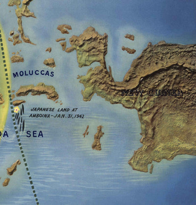 Antiguo mapa de la Segunda Guerra Mundial: Mar de la China Meridional, 1944 - NavWarMap No.2 - Sudeste de Asia, Indonesia, Malasia, Tailandia, Filipinas
