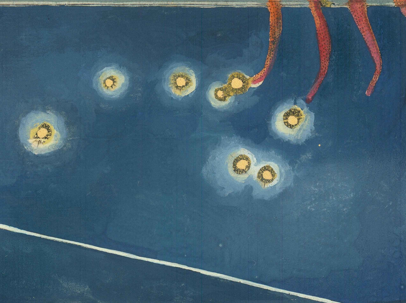 Antiguo mapa estelar de Cáncer, 1603 por Johann Bayer - Carta astrológica del zodiaco - El signo del horóscopo del Cangrejo