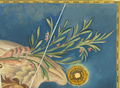 Alter Sternenkarte der Jungfrau, 1603 von Johann Bayer - Tierkreis Astrologie Diagramm - Das Jungfrau Horoskop Zeichen 