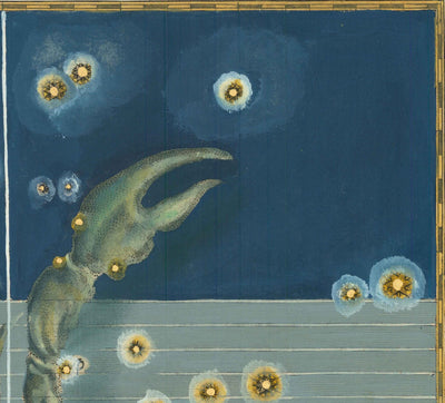 Antiguo mapa estelar de Escorpio, 1603 por Johann Bayer - Carta astrológica del zodiaco - El signo del horóscopo Escorpión