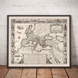 Mapa del Antiguo Imperio Romano, 1676 por John Speed - Mediterráneo, Bizantino, Oriente Medio, Norte de África
