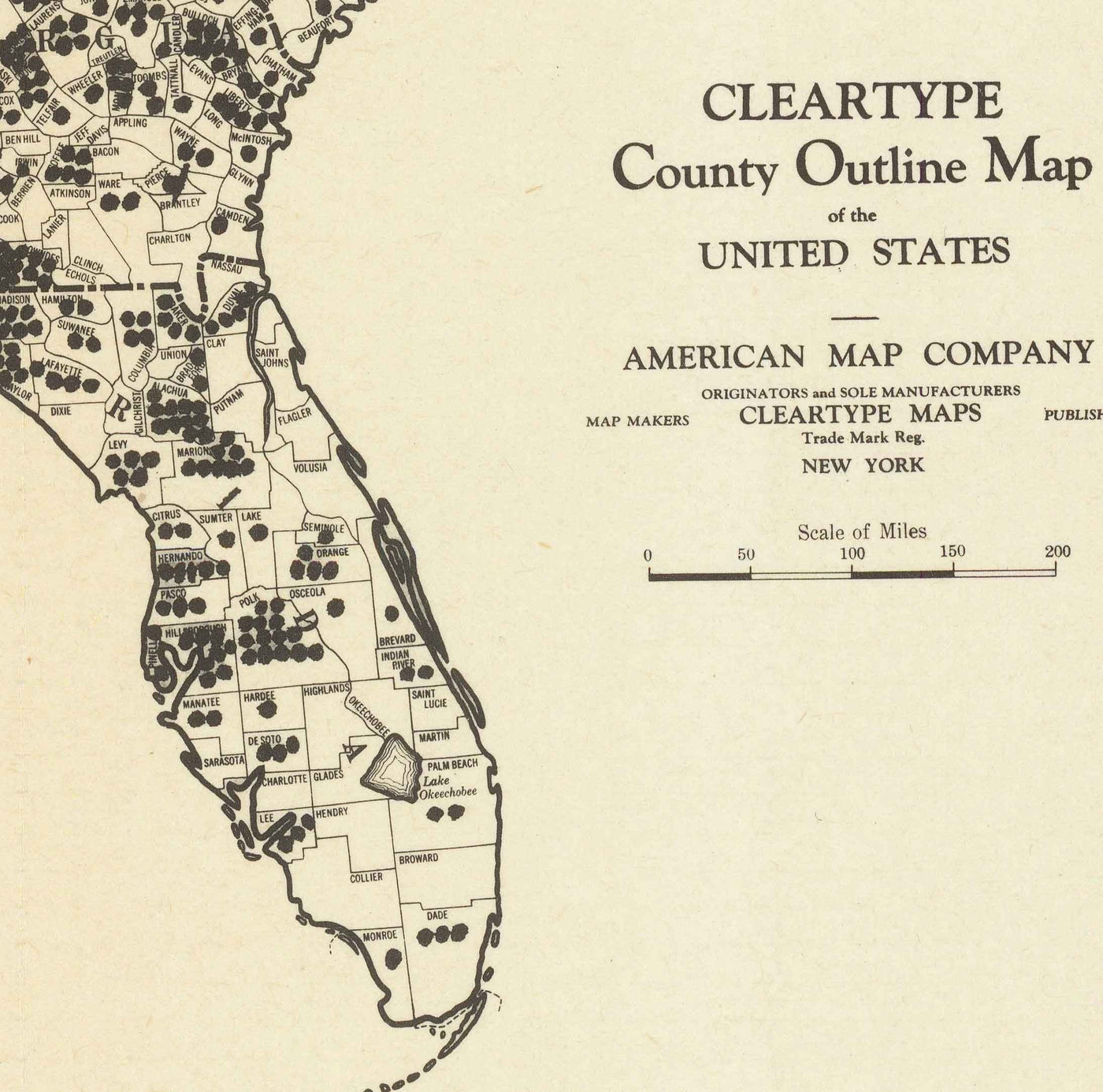 Old Map of Lynchings in America, 1900-1931 - Afro-American Racial Injustice, Deep South USA, Jim Crow, KKK