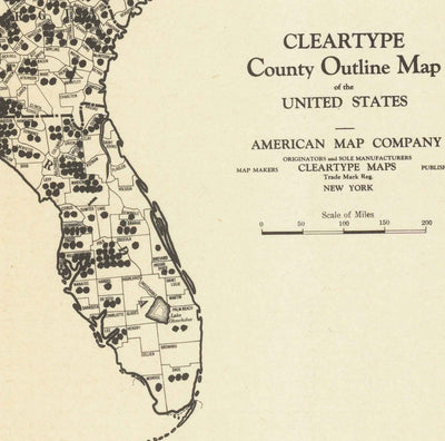 Old Map of Lynchings in America, 1900-1931 - Afro-American Racial Injustice, Deep South USA, Jim Crow, KKK