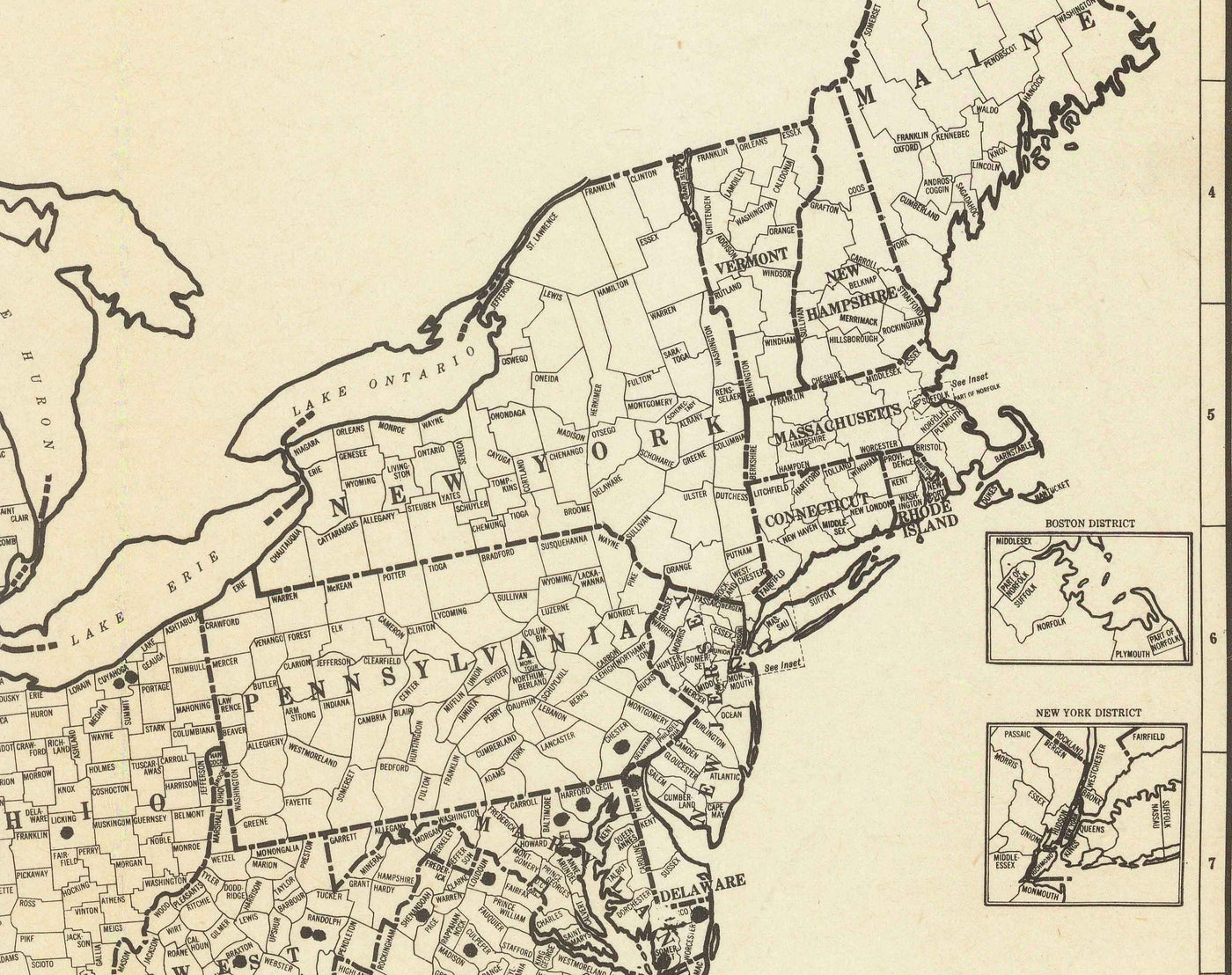 Old Map of Lynchings in America, 1900-1931 - Afro-American Racial Injustice, Deep South USA, Jim Crow, KKK