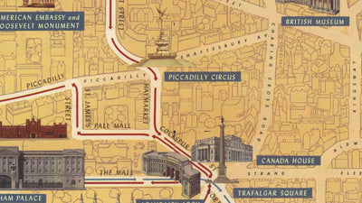 Alter bildlicher Plan der Krönung der Königin in London, 1953 von Crosley - HM Elizabeth II, Royal Familie, Westminster 