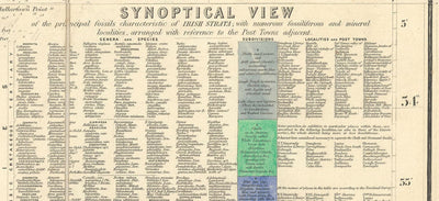 Large Old Geological Map of Ireland, 1837 by Richard John Griffith for the Railway Commissioners
