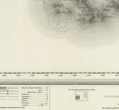 Old Map of Isles of Scilly, 1896 - St Mary, Martin, Agnes, Tresco, Bryher & Other Islands